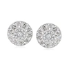 Ross-simons Diamond Stud Earrings In Sterling Silver In Silver