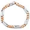 Pompeii3 Men's Figaro Link 14k Gold (37gram) Or Platinum (60gram) 7.5-8.5mm Bracelet 8" In Gold