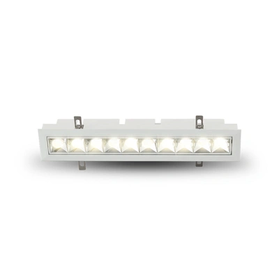 Vonn Lighting Rubik 13.25" 10-light Led Adjustable Recessed Downlight W/trim 100-277v Beam Angle 34 Degree White