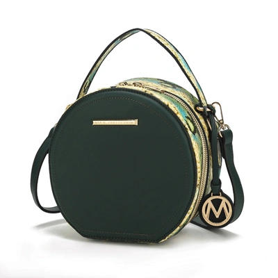 Mkf Collection By Mia K Mallory Vegan Leather Crossbody Handbag In Green