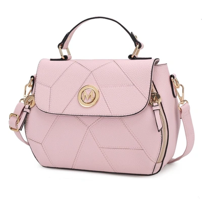 Mkf Collection By Mia K Clementine Vegan Leather Women's Satchel Bag In Pink