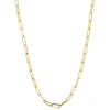 FREMADA 14K YELLOW GOLD 3MM POLISHED PAPERCLIP CHAIN NECKLACE (18 INCH)