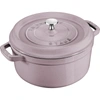 Staub Lilac Enameled Cast Iron Round Cocotte