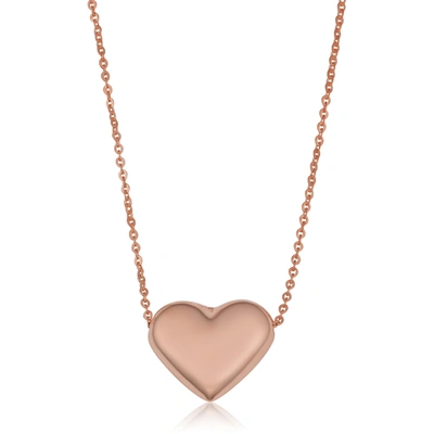 Fremada 14k Rose Gold Heart Necklace (18 Inch)
