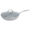 Henckels Clad H3 10in Stainless Steel Ceramic Nonstick Fry Pan With Lid