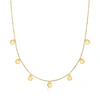 Rs Pure Ross-simons Italian 14kt Yellow Gold Multi-circle Necklace In White