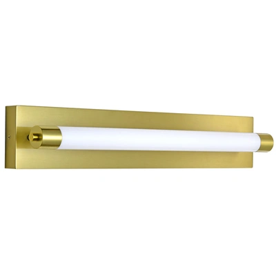 Vonn Lighting Procyon Vmw11800ab 24" Integrated Led Ada Compliant Bathroom Lighting Fixture In Antique Brass