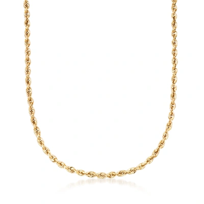 Ross-simons 5.5mm 14kt Yellow Gold Rope Chain Necklace