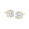 Ross-simons Diamond Stud Earrings In 14kt Yellow Gold In Gold