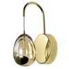 Vonn Lighting Venezia Vaw1201gl Integrated Led Wall Sconce Lighting Fixture With Champagne Glass Globe Shade, Gold