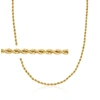 Ross-simons Italian 2.2mm 18kt Yellow Gold Rope-chain Necklace In Gold