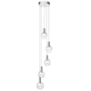 VONN LIGHTING SIENNA VAC3185CH 5-LIGHT INTEGRATED LED CHANDELIER LIGHTING FIXTURE WITH GLOBE SHADES, POLISHED CHRO