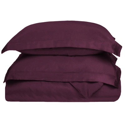 Superior Solid 400-thread Count Egyptian Cotton Duvet Cover And Pillow Sham Set