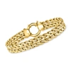 Ross-simons 18kt Yellow Gold Cestina-link Bracelet In Gold