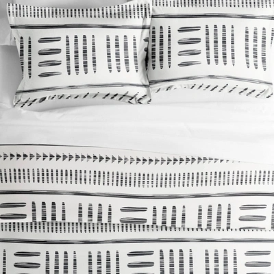 Ienjoy Home Arrow Dreams Gray Pattern Duvet Cover Set Ultra Soft Microfiber Bedding, King/cal-king In Grey