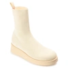 Journee Collection Collection Women's Tru Comfort Foam Ebby Bootie In White