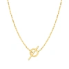 Rs Pure Ross-simons Italian 14kt Yellow Gold Lumachina Toggle Clasp Necklace In White