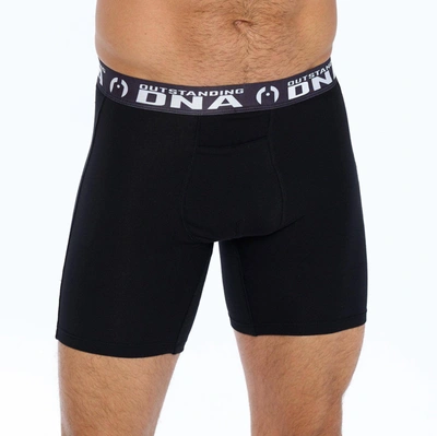 Outstanding Dna Lux Cotton Modal Boxer Brief Men 7" In Black