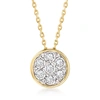CANARIA FINE JEWELRY CANARIA DIAMOND CLUSTER NECKLACE IN 10KT YELLOW GOLD