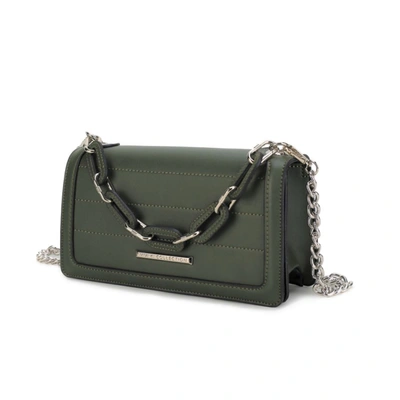 Mkf Collection By Mia K Dora Vegan Leather Crossbody Handbag For Women's In Green