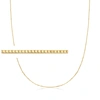 Rs Pure By Ross-simons 0.6mm 14kt Yellow Gold Box Chain Necklace In Gold