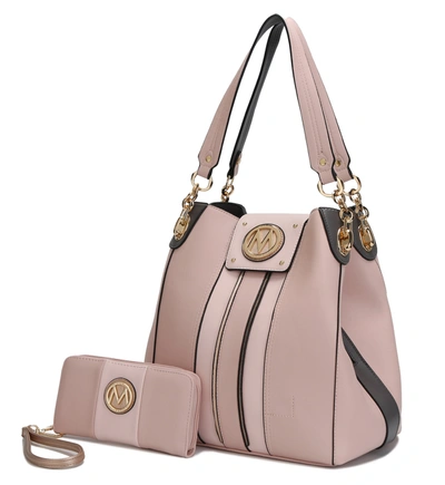 Mkf Collection By Mia K Mirtha Hobo Handbag For Women's Wit Wallet In Pink