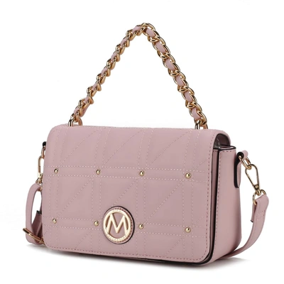 Mkf Collection By Mia K Arabella Vegan Leather Women's Shoulder Handbag In Pink