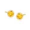 RS PURE ROSS-SIMONS CITRINE STUD EARRINGS IN 14KT YELLOW GOLD