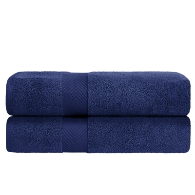Superior Contemporary Quick-drying Zero-twist Cotton 2-piece Bath Sheet Set
