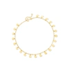 Ross-simons Italian 14kt Yellow Gold Circle-station Anklet In Gold