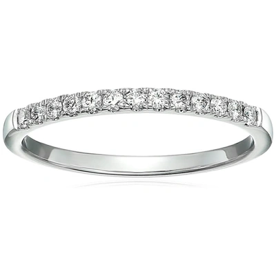 Vir Jewels 1/5 Cttw Pave Diamond Wedding Band 14k White Gold Bridal Prong Set