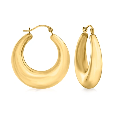 Ross-simons Andiamo 14kt Yellow Gold Over Resin Graduated Hoop Earrings For Women