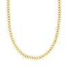 Ross-simons Italian 6mm 18kt Yellow Gold Curb-link Chain Necklace In Multi