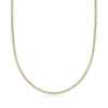 ROSS-SIMONS DIAMOND TENNIS NECKLACE IN 18KT GOLD OVER STERLING