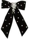 Jennifer Behr Penelope Bow Barrette In Black In Black