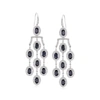 Ross-simons Sapphire And . Diamond Chandelier Earrings In Sterling Silver In Silver