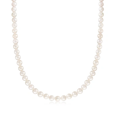 ROSS-SIMONS 7-8MM CULTURED PEARL NECKLACE WITH 14KT YELLOW GOLD