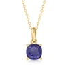 CANARIA FINE JEWELRY CANARIA SAPPHIRE PENDANT NECKLACE IN 10KT YELLOW GOLD