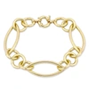 Mimi & Max Link Bracelet In Yellow Plated Sterling Silver - 8 In. In Yellow