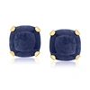 CANARIA FINE JEWELRY CANARIA SAPPHIRE MARTINI STUD EARRINGS IN 10KT YELLOW GOLD