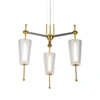 VONN LIGHTING TOSCANA VAP2103AB 26" INTEGRATED LED PENDANT LIGHTING FIXTURE WITH GLASS SHADES IN ANTIQUE BRASS