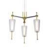 Vonn Lighting Toscana Vap2103ab 26" Integrated Led Pendant Lighting Fixture With Glass Shades In Antique Brass
