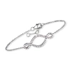 Ross-simons Diamond Twisted-loop Bracelet In Sterling Silver In Silver