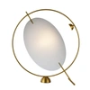 Vonn Lighting Como Vat6241ab 20" Height Integrated Led Table Lamp With Silver Shade In Antique Brass