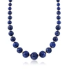 ROSS-SIMONS 6-18MM GRADUATED BLUE LAPIS BEAD NECKLACE WITH 14KT YELLOW GOLD