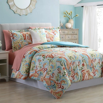 Modern Threads 8-piece Printed Reversible Complete Bed Set Kailyn