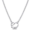 Mimi & Max Heart Clasp Charm Ball Chain Necklace In Sterling Silver - 20 In. In Silver