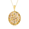 Ross-simons Multicolored Tourmaline Pendant Necklace In 18kt Gold Over Sterling In Gold