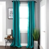 Superior Thermal Insulated Solid Blackout Curtain Panel Set With Grommet Topper