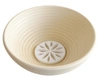 TALISMAN DESIGNS DISHWASHER-SAFE BREAD DOUGH PROOFING BASKET & DECORATING EMBOSSER, SET OF 2, TAN